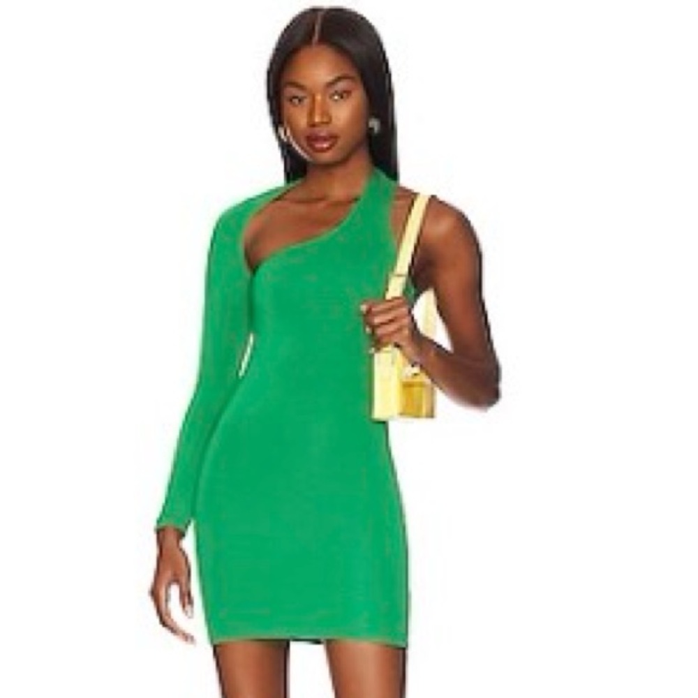 LIKE NEW!! Green REVOLVE Alessandra mini Bodycon Dress by SUPERDOWN.
